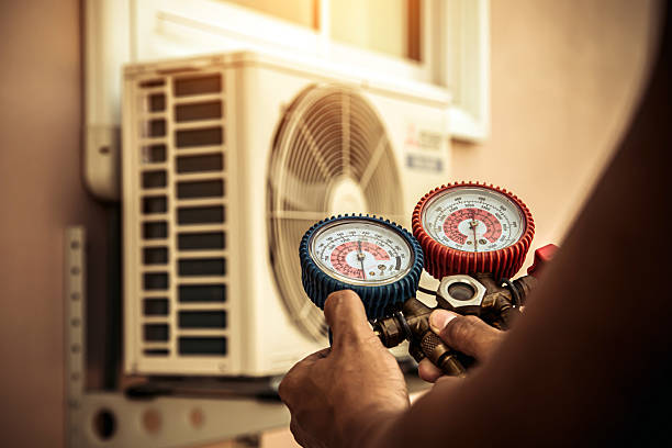 Professional Heat Pump Repair technician working in Horatio, SC